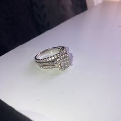 10k White Gold Wedding Ring 