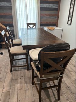 Counter height dining table