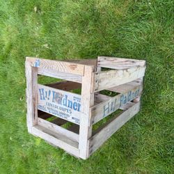 Rustic Wooden Fruit Crate. Hi! Pa’dner. Cantaloupes