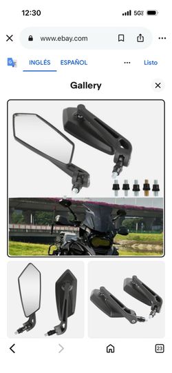 8mm/10mm Black Motorcycle Rearview Side Mirrors For Honda Ruckus 50 NPS50 S50S