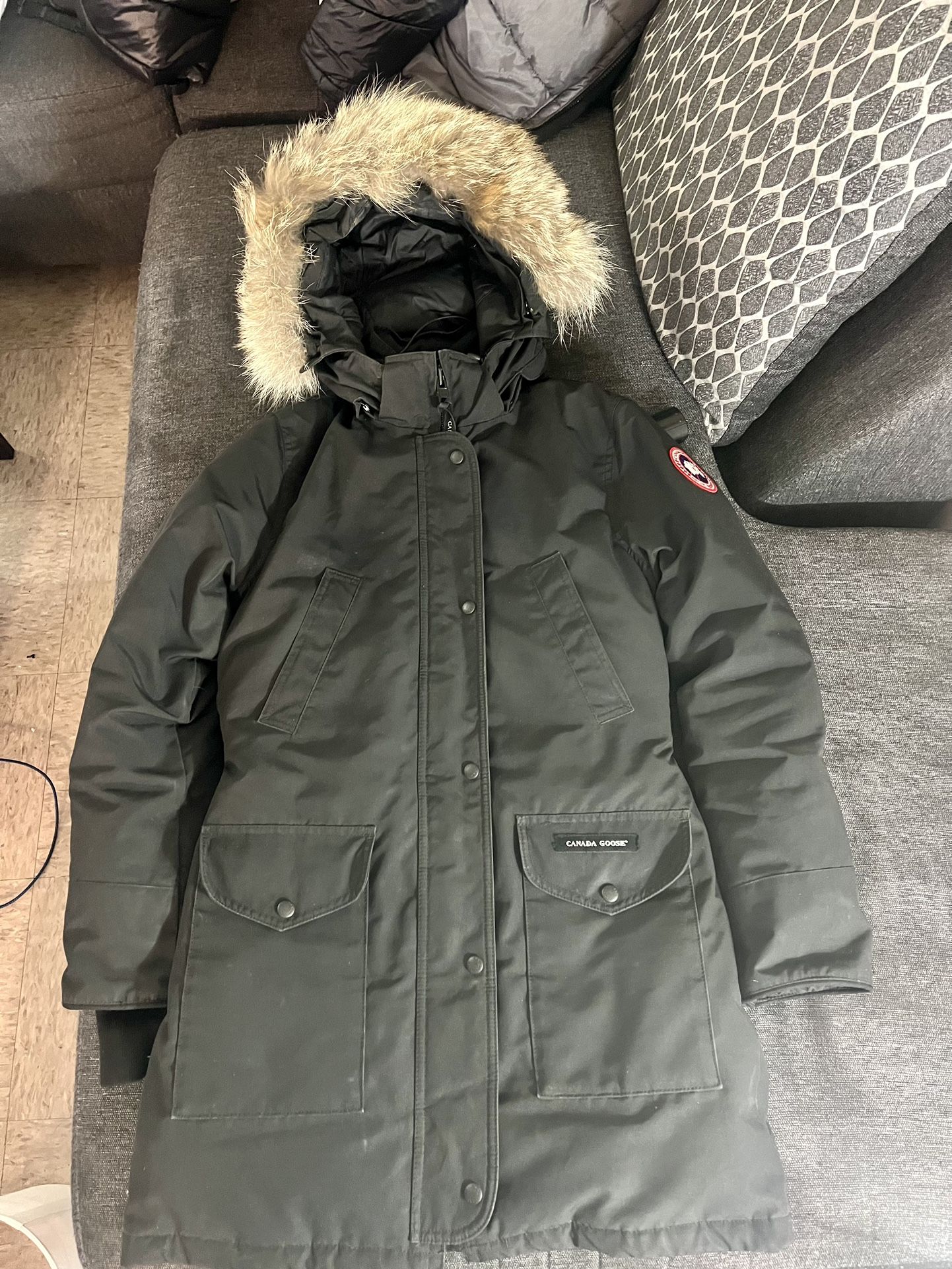 Canada goose trillium parka military green sales