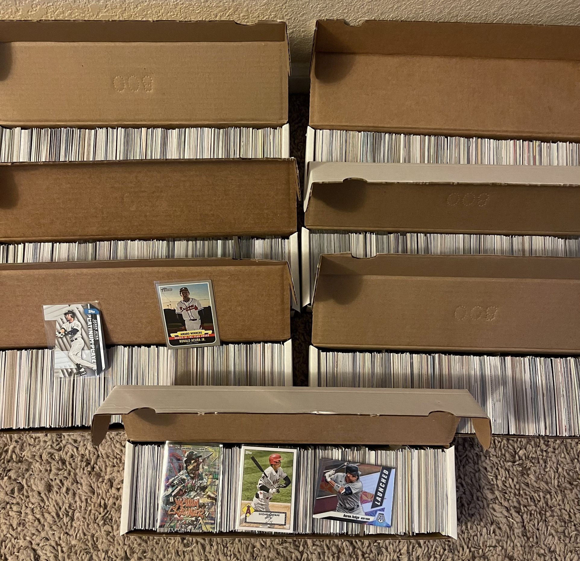 HUGE MLB INSERTS LOT ~5,600 CARDS! ALL INSERTS/PARALLELS/SHORT PRINTS! Mostly Modern, Some Older/Vintage! 
