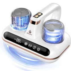 Mattress Vacuum Cleaner - 5-in-1 Cordless Bed Vacuum Cleaner, Powered by UV-C Light & Ultrasonic Technology
