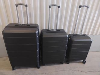 Set Luggage 3 Pieces Black