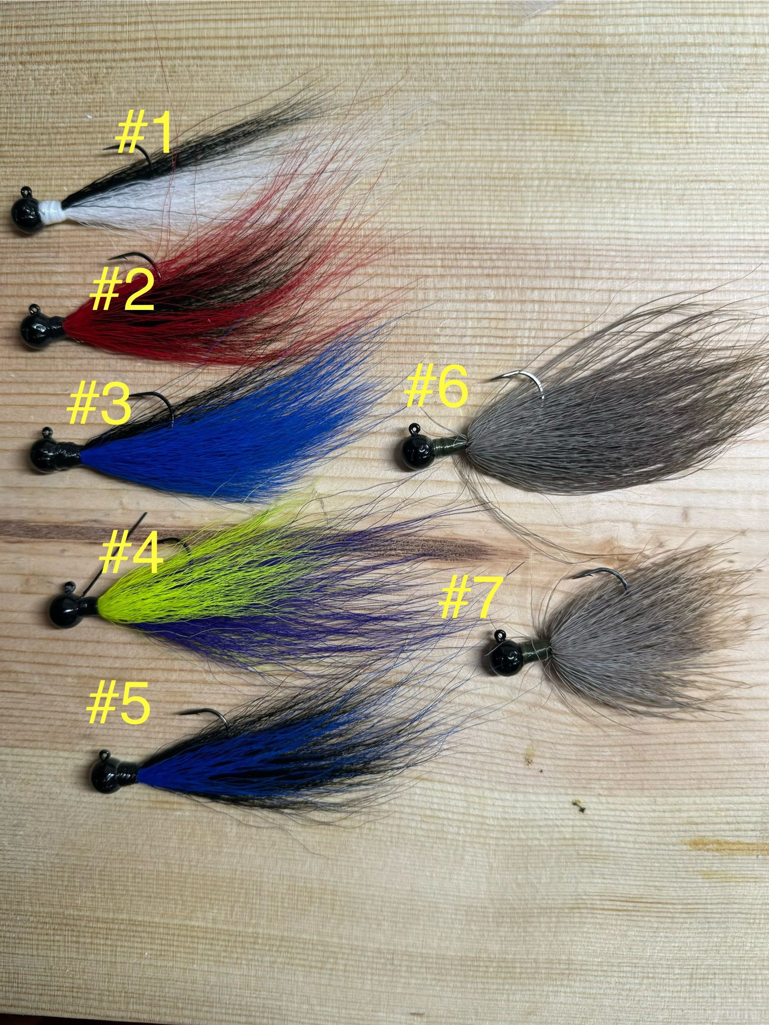 Hand Tied Bucktail Jigs For Sale