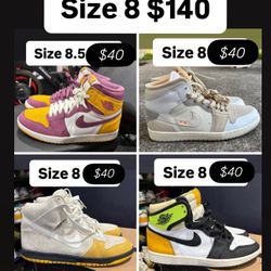 Jordan Dunks Size 8 Men All 4 For $135