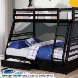 Bunk Bed Frame With Mattresses 