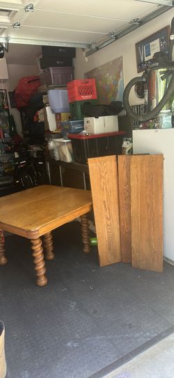 Antique oak dining table