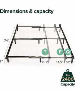 Twin/Full/Queen Adjustable Bed Frame