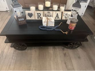 Industrial style coffee table