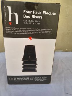 Four pack electric bed risers