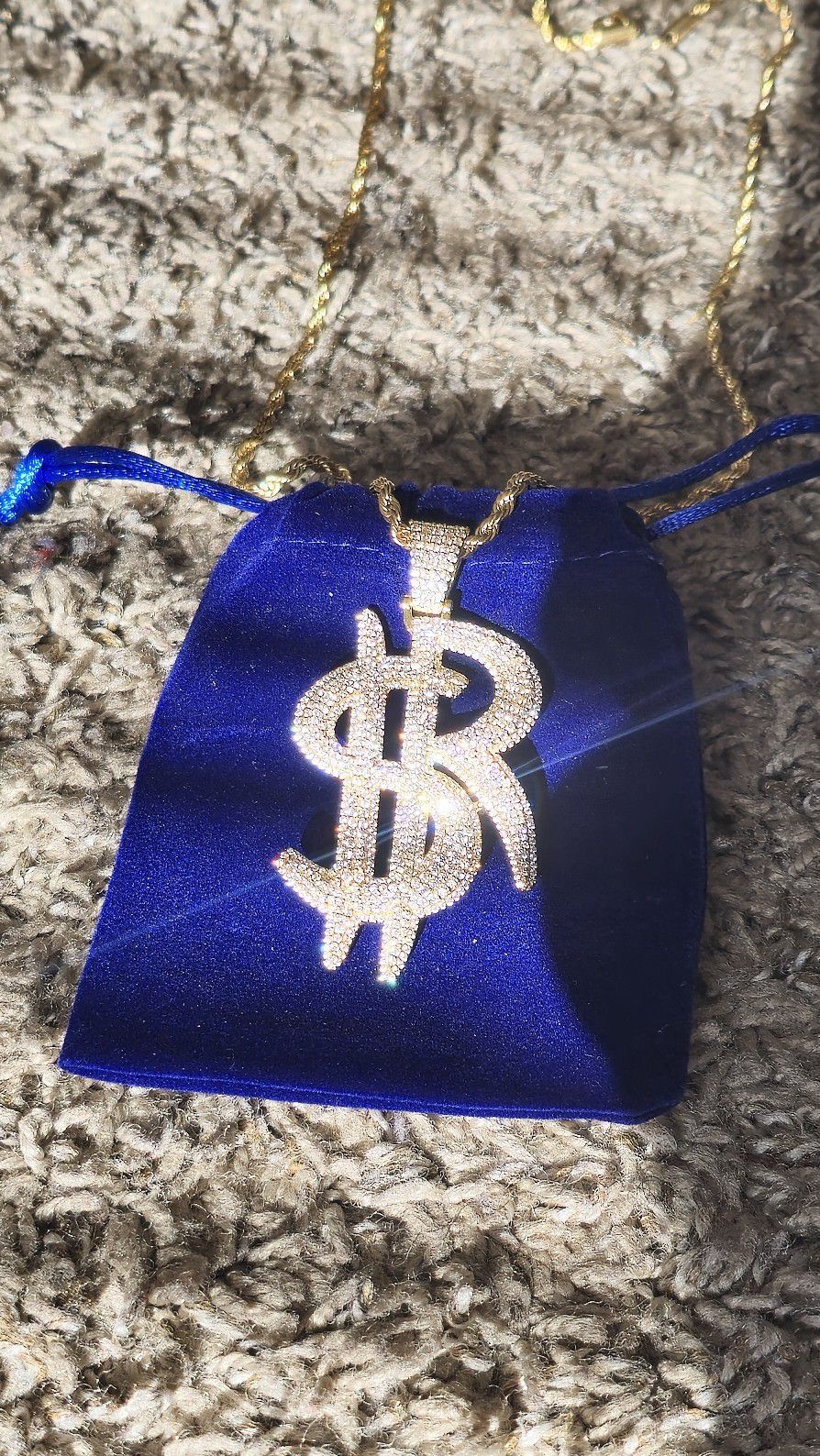 Fake Custom Pendant & Chain