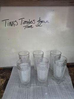 6 Westmore vintage glasses