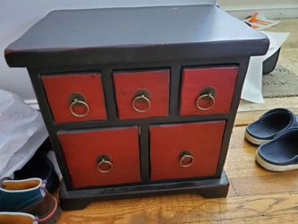 Solid Wood Accent Cabinet Organizer 16inx16inx12in