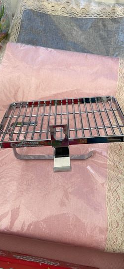 Toilet Paper Holder with Shelf, Alloy Material Chrome Heavy Duty Tissue Holder Wall Mount, Suitable for Hotel, Apartment, Bathroom, Mall Restroom, RV