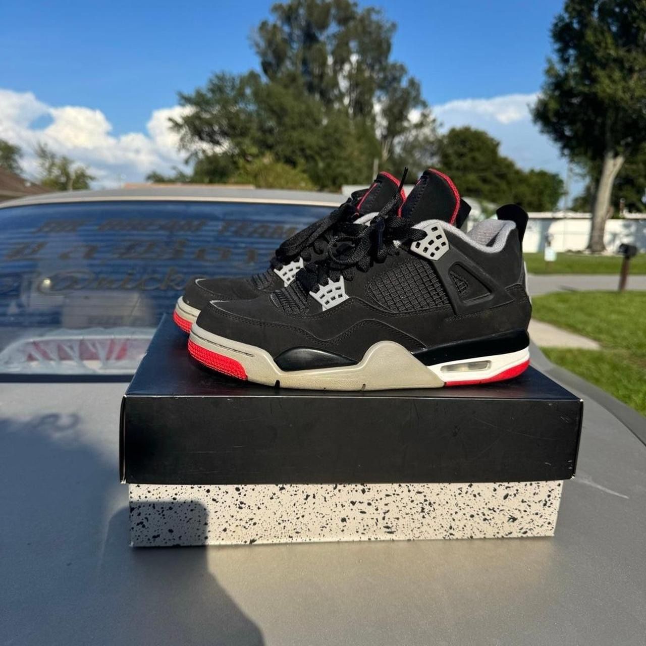 Nike Air Jordan 4 Retro Bred 4s Size 9 Og all