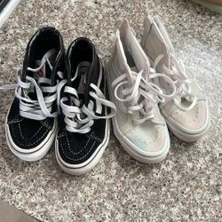 Vans Size 10.5 And 10 Toddler
