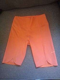 Nike dri fit biker style shorts size xs orange cute
