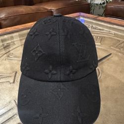 LV Embossed Monogram Jacquard Denim Canvas Cap Hat