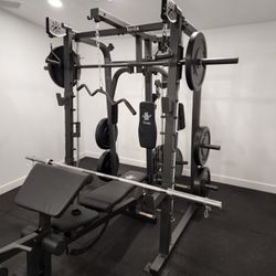 Smith Machine 2001 | Multi-Use Adj Bench | Gym Equipment | Fitness | Squat Rack | Excercise |🔴WEIGHTS AND BARBELL SOLD SEPARATELY 🔴 FREE DELIVERY 🚚