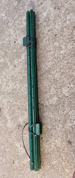 9 Steel Fence T-Posts – $30