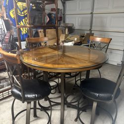 5 Piece Pub Style Set With Or Without Glass 