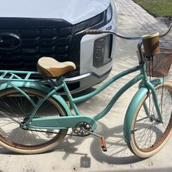 Huffy 26" Beach Cruiser Bicycle Bike, Fits Riders 5'0"+, Adult, Women's