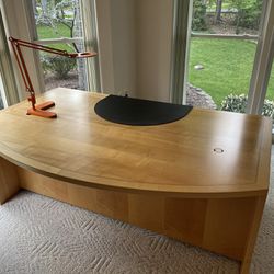 Jesper Scandinavian Office Desk, Hutch, and Lateral File Cabinet