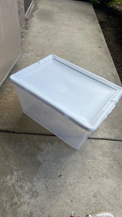 Moving bundle: 2Storage bins, 2 large new boxes and a crate