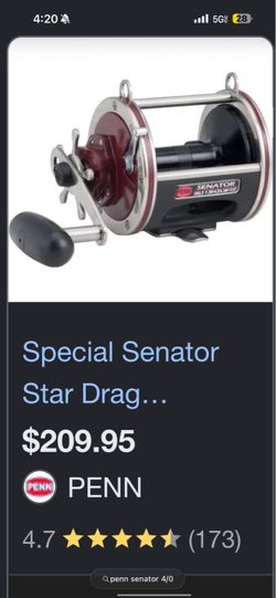 Penn Senator Star Drag Fishing Reel