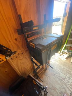 Dewalt Garage Storage Rack and medium box