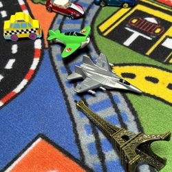 Kids play rug with toys $35.00