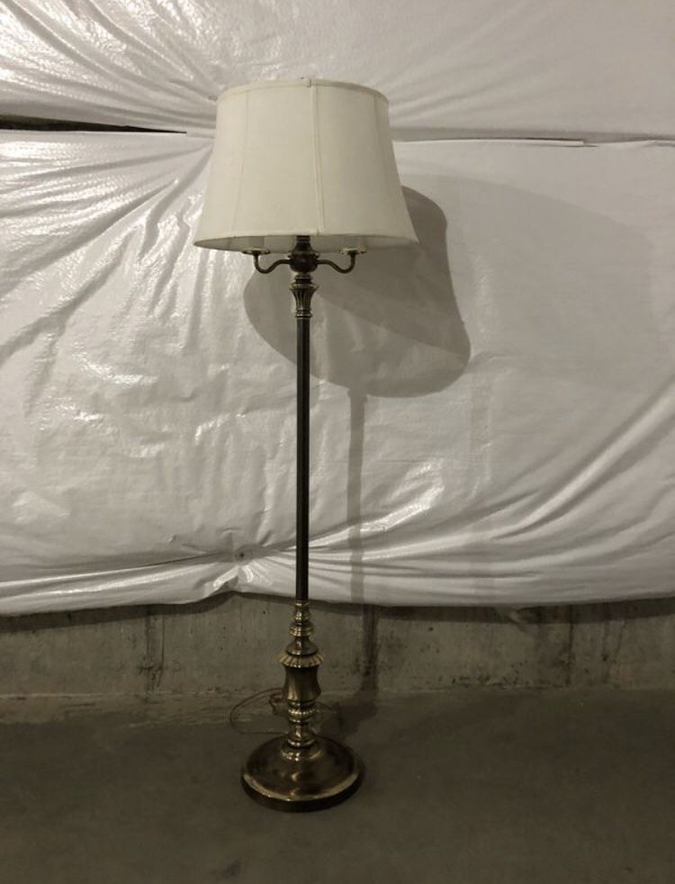 Tall Brass Lamp - 60 inches