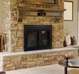 Pleasant Hearth Alpine Small Glass Fireplace Doors