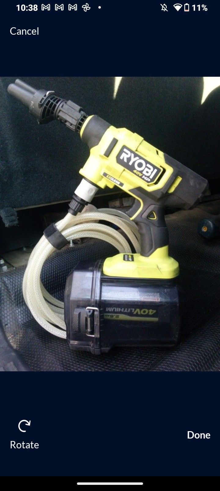 Ryobi 40v HP Power Washer Pressure Washer