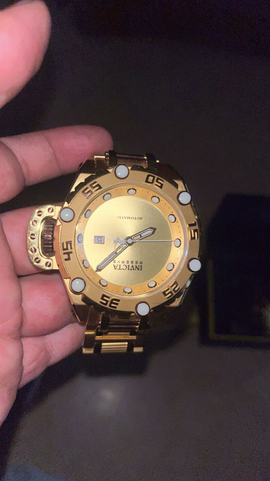 Real Invicta Gold Watch 