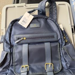 London fog navy back pack