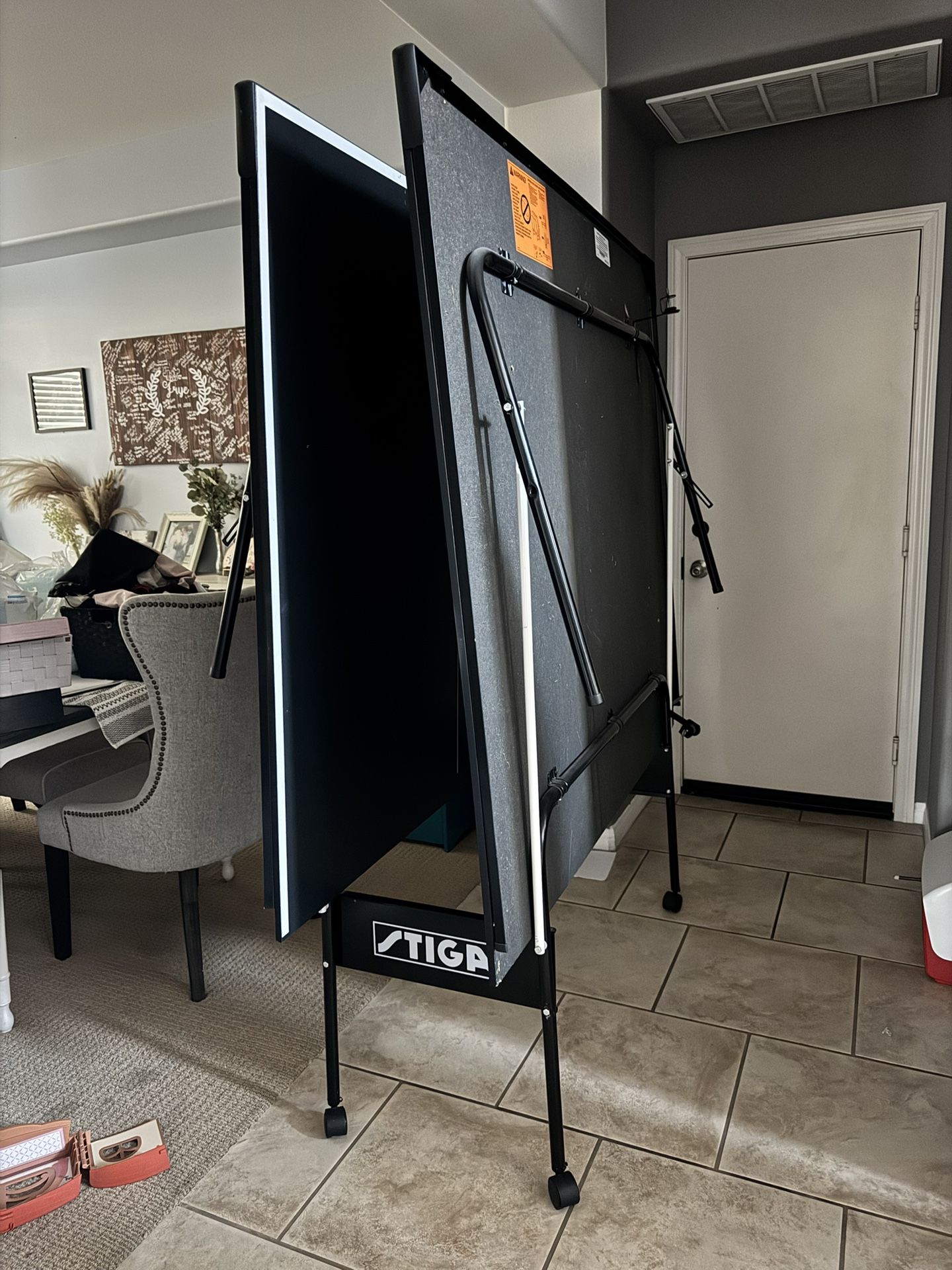 Stiga Foldable Ping Pong Table Black 