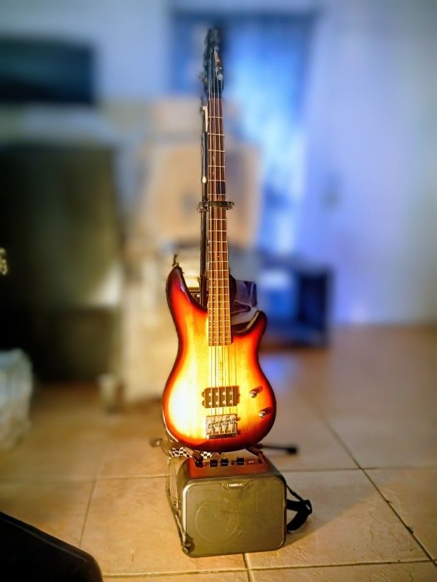 Bass Guitar With Speaker