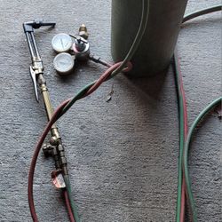Oxygen Bottle Gauges Hose And Torch