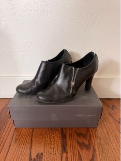 Franco Sarto black bootie heels - women's size 7.5