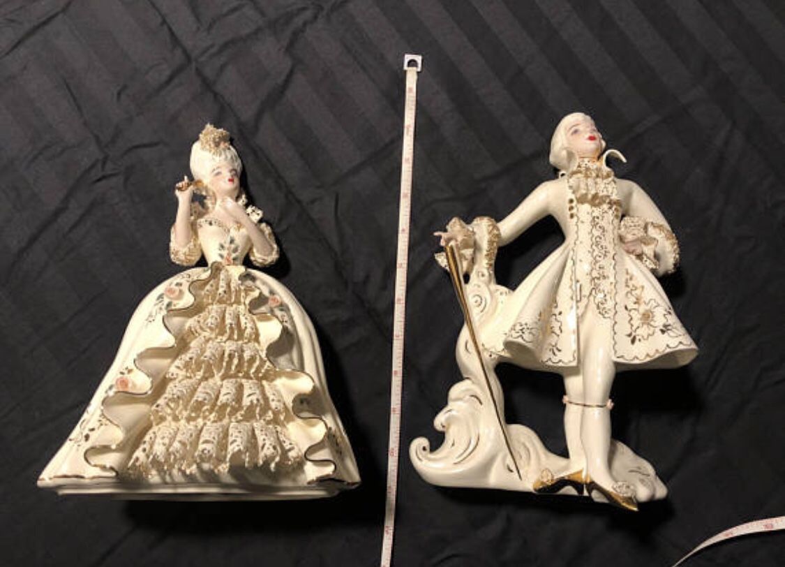 Vintage Florence Ceramics 1950’s Figurine Marie Antoinette and King Louis XVI