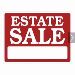 Estate Sale Saturday And Sunday