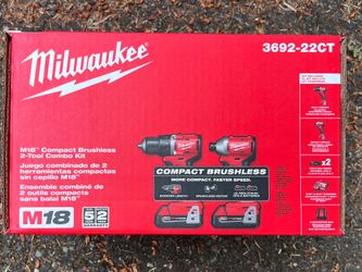 This is a Milwaukee M18 Compact Brushless 2-Tool Combo Kit