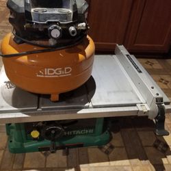 Table Saw And Compressor 