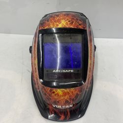 VULCAN 10.1 sq. in. ARCSAFE Auto-Darkening Welding Helmet with Flame Design