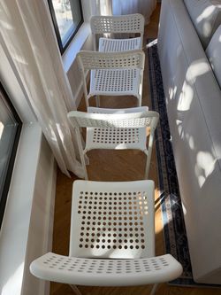 Four White IKEA Chairs (free)
