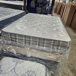New Mattress, Boxprings & Metal Frame. All Sizes Available. Excellent Quality Low Prices. Twin Mattress At $99. All Sizes Available.