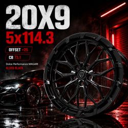 🔥 20X9 DOLCE MAGARI Gloss Black Wheels 🔥