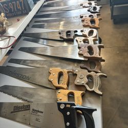33 Vintage Hand Saws 